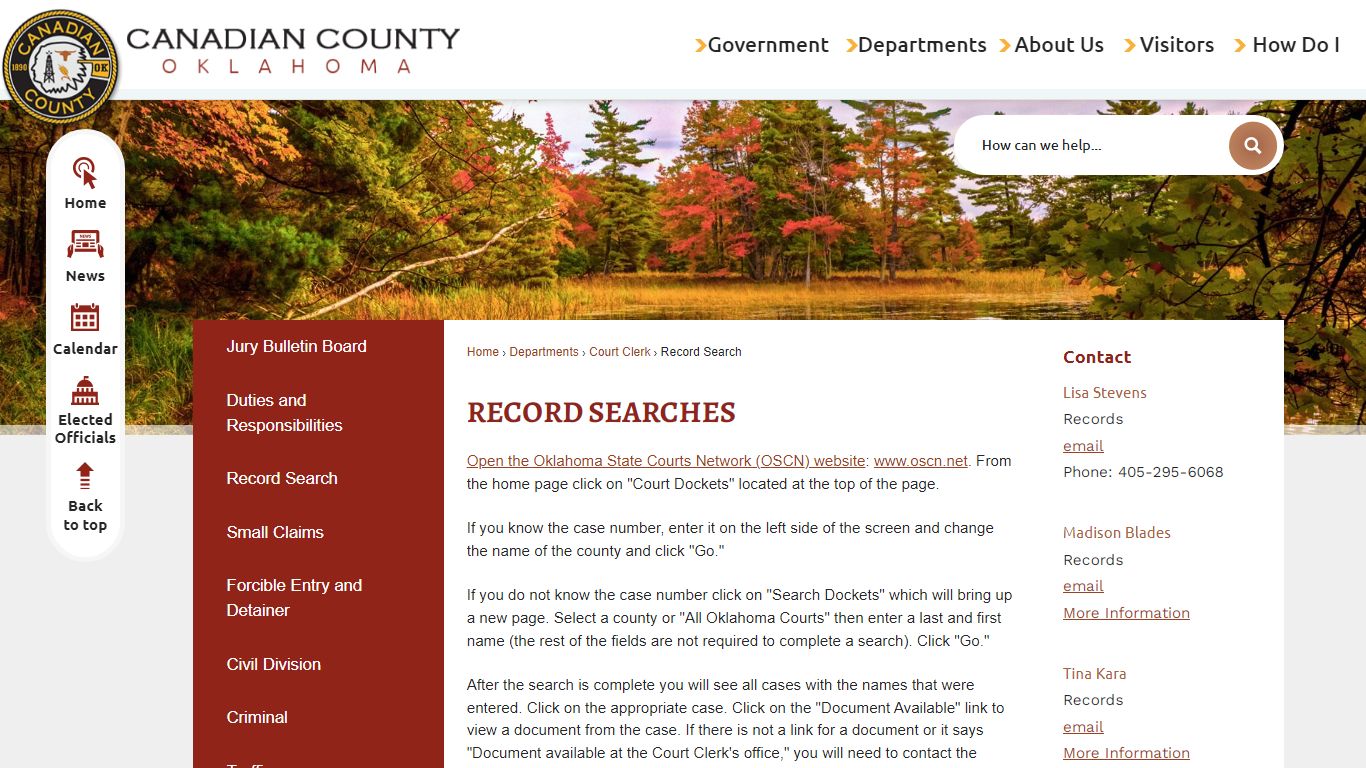 Record Searches | Canadian County, OK - Official Website