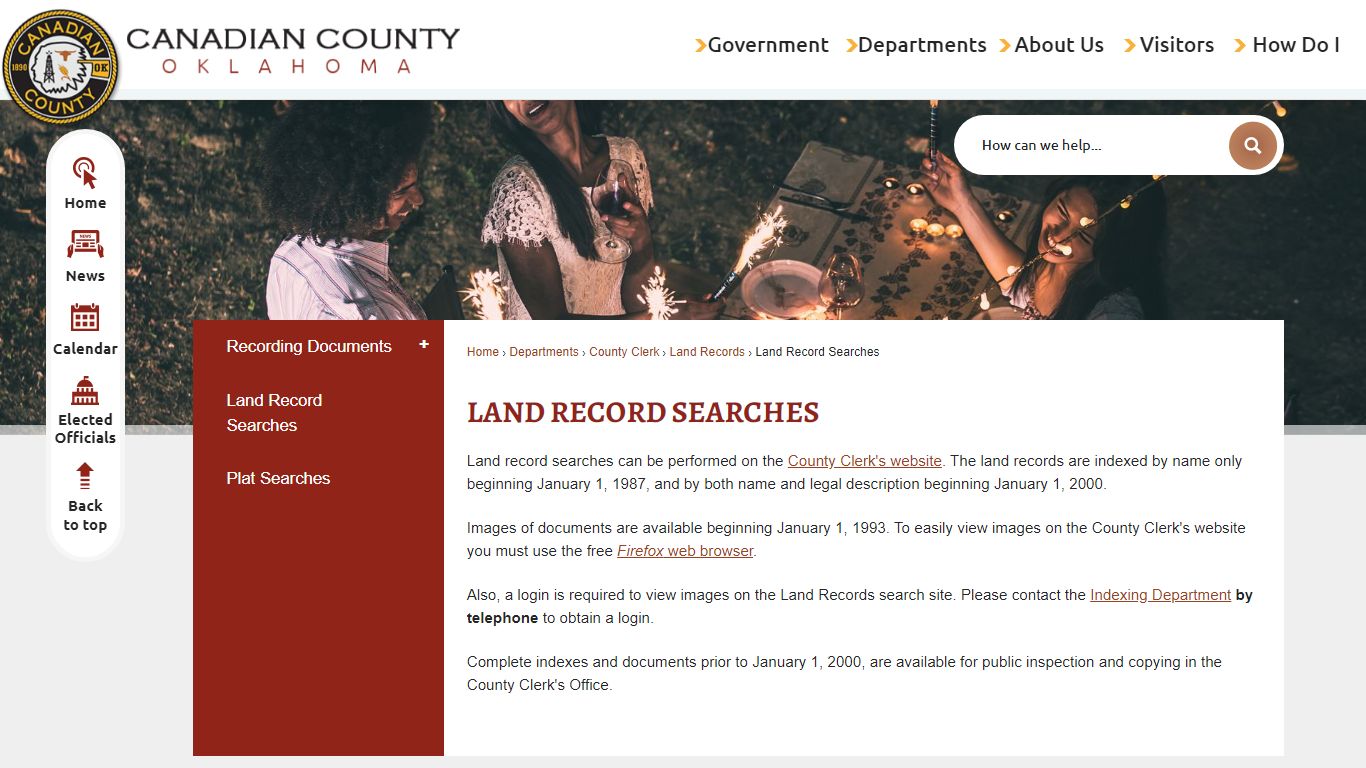 Land Record Searches | Canadian County, OK - Official Website